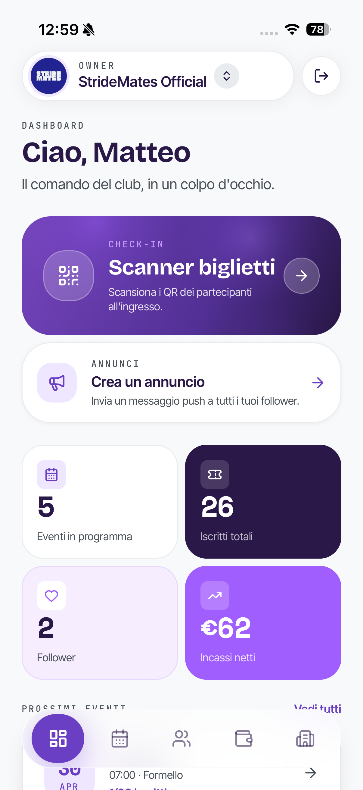 Stridemates app