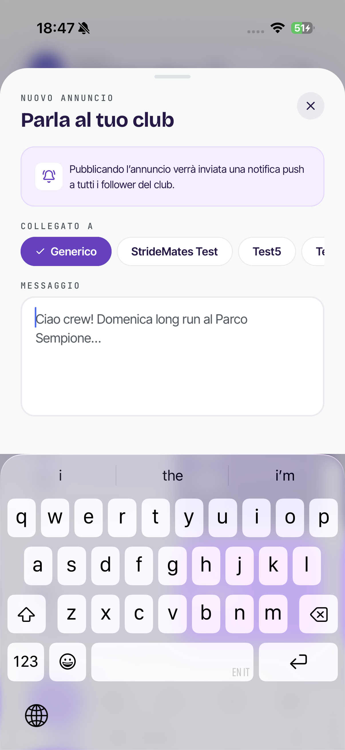 Stridemates app